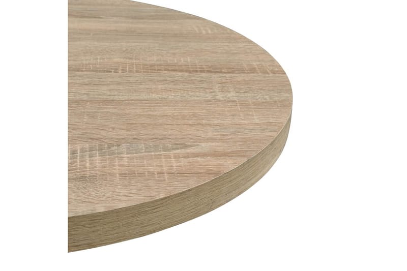 Bistrobord MDF och stål rund 60x75 cm ekfärgad - Beige - Utemöbler - Utebord & trädgårdsbord - Cafebord