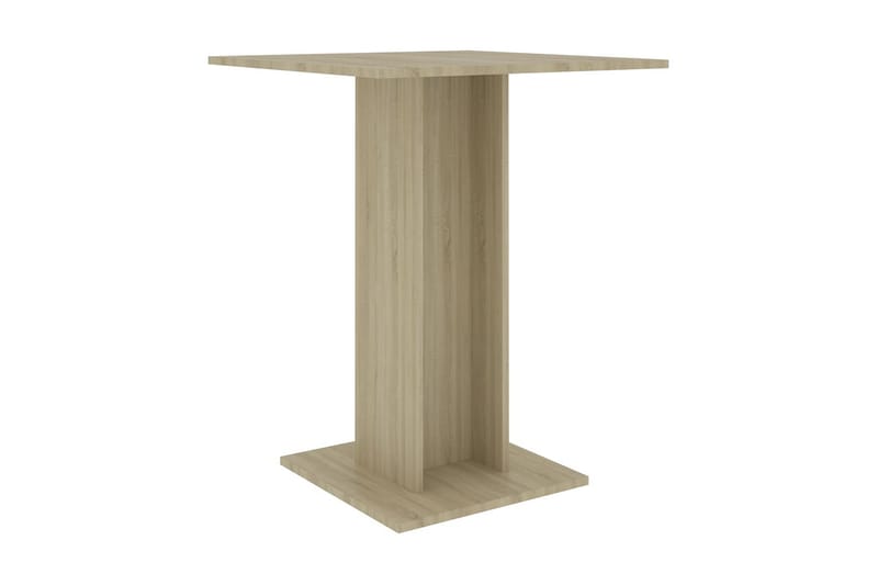 Bistrobord sonoma-ek 60x60x75 cm spånskiva - Brun - Utemöbler - Utebord & trädgårdsbord - Cafebord