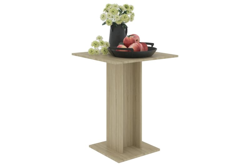 Bistrobord sonoma-ek 60x60x75 cm spånskiva - Brun - Utemöbler - Utebord & trädgårdsbord - Cafebord