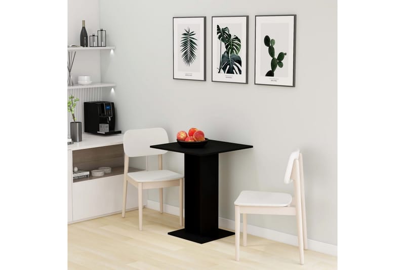 Bistrobord svart 60x60x75 cm spånskiva - Svart - Utemöbler - Utebord & trädgårdsbord - Cafebord