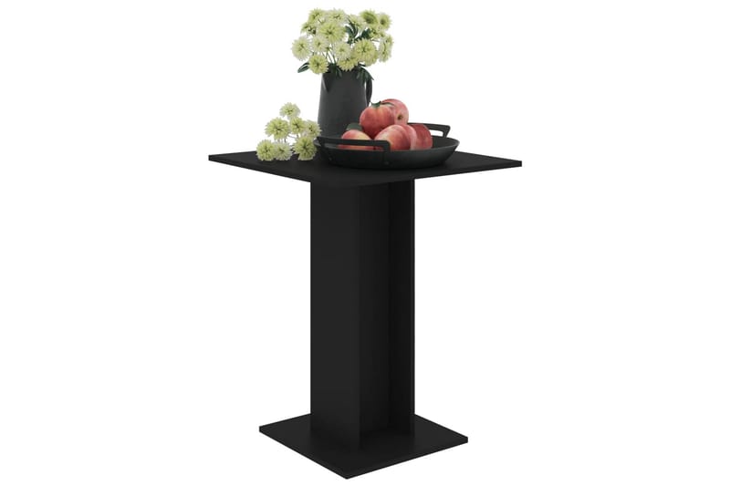 Bistrobord svart 60x60x75 cm spånskiva - Svart - Cafebord - Balkongbord