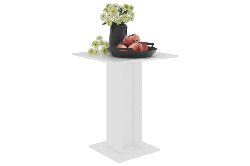 Bistrobord vit 60x60x75 cm spånskiva - Vit - Utemöbler - Utebord & trädgårdsbord - Cafebord