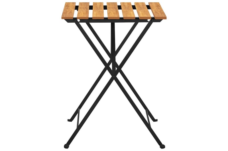 Cafébord 55x54x71 cm massivt akaciaträ - Brun - Utemöbler - Utebord & trädgårdsbord - Cafebord