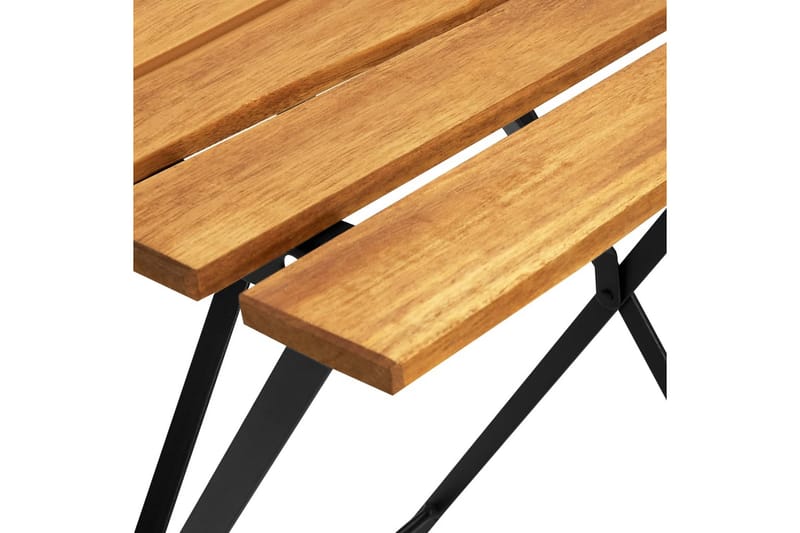 Cafébord 55x54x71 cm massivt akaciaträ - Brun - Utemöbler - Utebord & trädgårdsbord - Cafebord