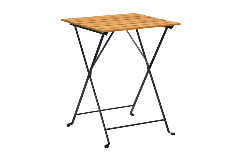 Cafébord 55x54x71 cm massivt akaciaträ - Brun - Cafebord - Balkongbord