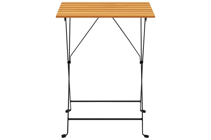 Cafébord 55x54x71 cm massivt akaciaträ - Brun - Utemöbler - Utebord & trädgårdsbord - Cafebord