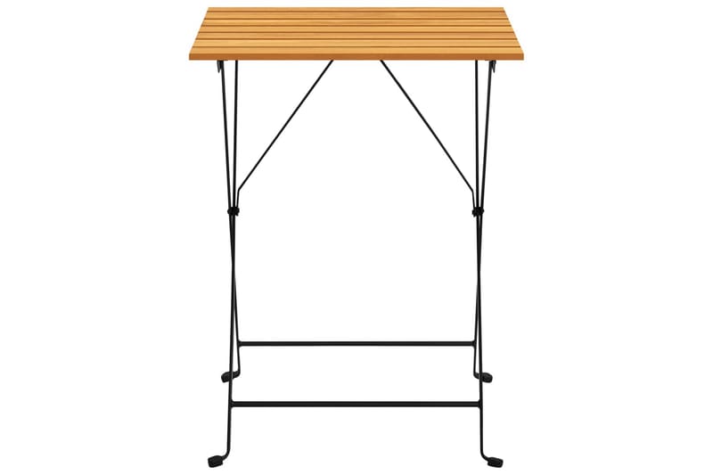 Cafébord 55x54x71 cm massivt akaciaträ - Brun - Cafebord - Balkongbord