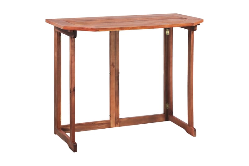 Cafébord 90x50x75 cm massivt akaciaträ - Brun - Cafebord - Balkongbord