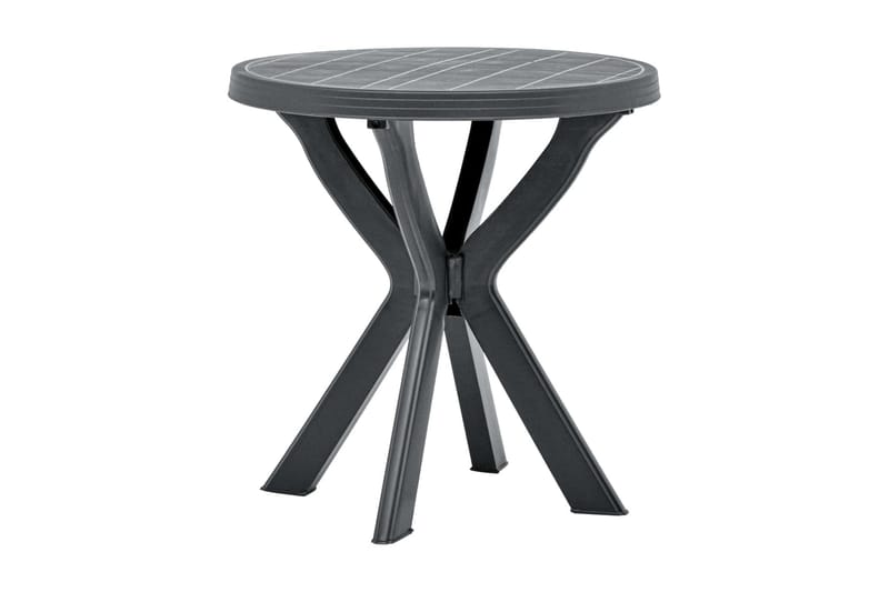 Cafébord antracit Ã˜70 cm plast - Grå - Cafebord - Balkongbord