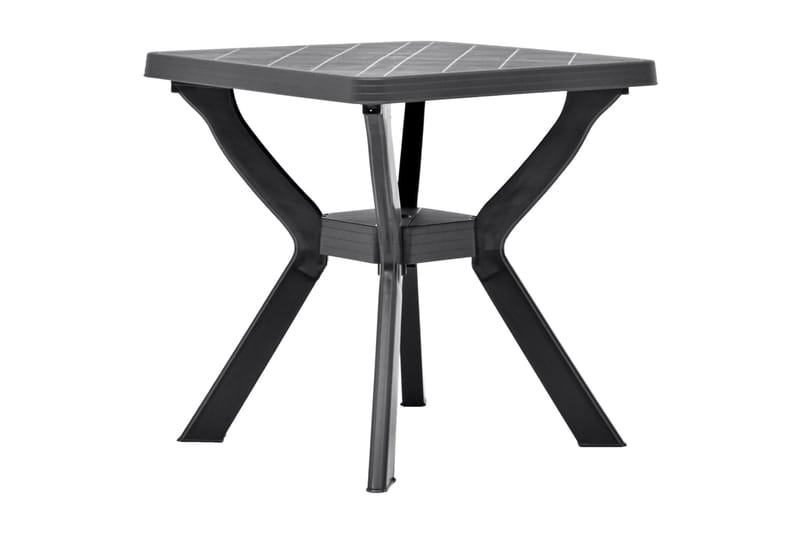 Cafébord antracit 70x70x72 cm plast - Grå - Balkongbord - Cafebord