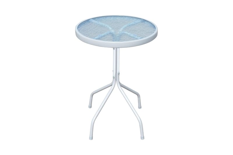 Cafébord grå 50x71 cm stål - Grå - Balkongbord - Cafebord