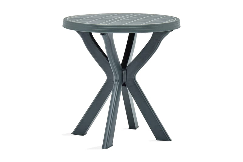 Cafébord grön Ã˜70 cm plast - Grön - Utemöbler - Utebord & trädgårdsbord - Cafebord