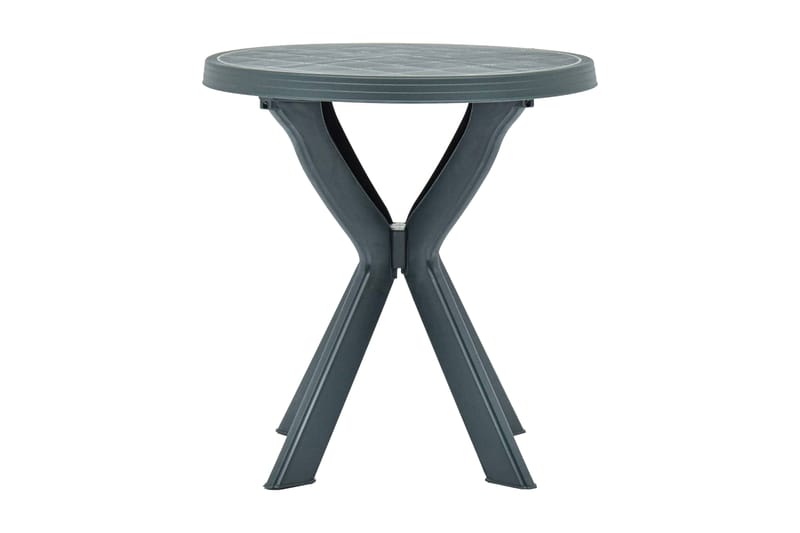 Cafébord grön Ã˜70 cm plast - Grön - Utemöbler - Utebord & trädgårdsbord - Cafebord