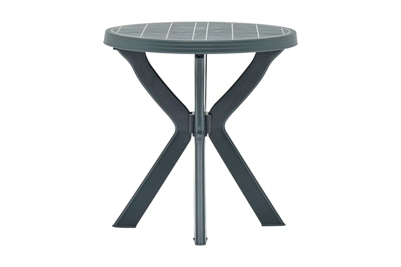 Cafébord grön Ã˜70 cm plast - Grön - Utemöbler - Utebord & trädgårdsbord - Cafebord