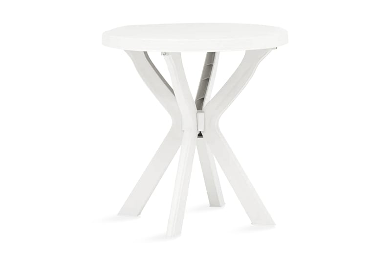 Cafébord vit Ã˜70 cm plast - Vit - Cafebord - Balkongbord