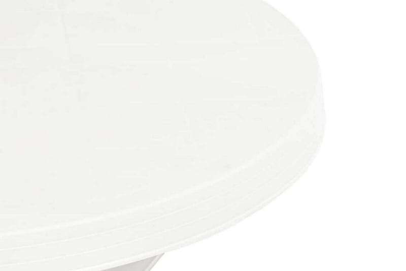 Cafébord vit Ã˜70 cm plast - Vit - Cafebord - Balkongbord