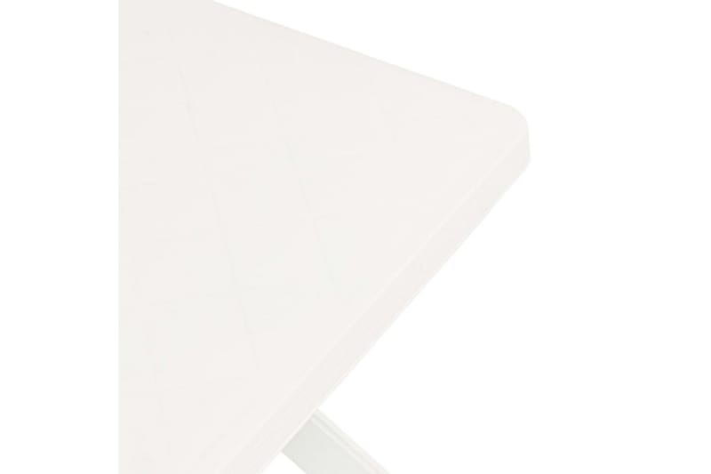 Cafébord vit 70x70x72 cm plast - Vit - Utemöbler - Utebord & trädgårdsbord - Cafebord