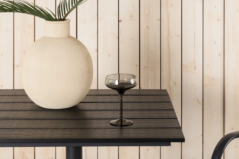 Colorado Cafébord Utomhus 70 cm Aluminium - Svart - Utemöbler - Utebord & trädgårdsbord - Cafebord