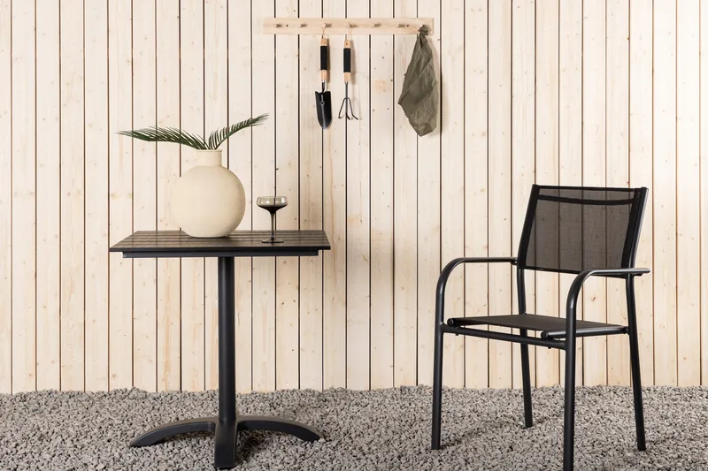 Colorado Cafébord Utomhus 70 cm Aluminium - Svart - Utemöbler - Utebord & trädgårdsbord - Cafebord