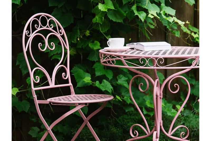 Courville Trädgårdsbord - Rosa - Cafebord - Balkongbord