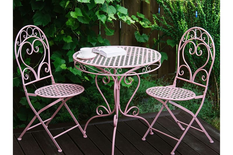 Courville Trädgårdsbord - Rosa - Cafebord - Balkongbord