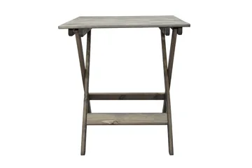 Edilma Hopfällbart Klappbord Cafébord och Utebord 65 cm Furu - Grå - Utemöbler - Utebord & trädgårdsbord - Cafebord