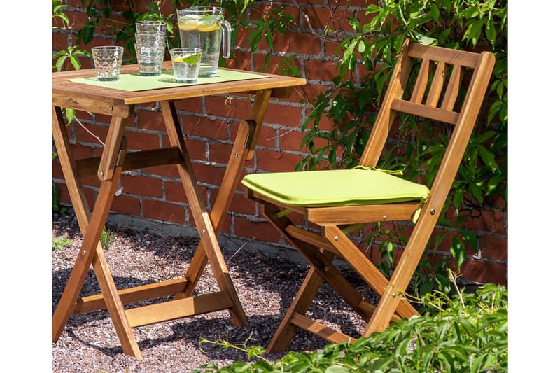 Finlay Hopfällbart Cafébord och Kaffebord 60 cm Trä Akacia - Ljusbrun - Utemöbler - Utebord & trädgårdsbord - Cafebord