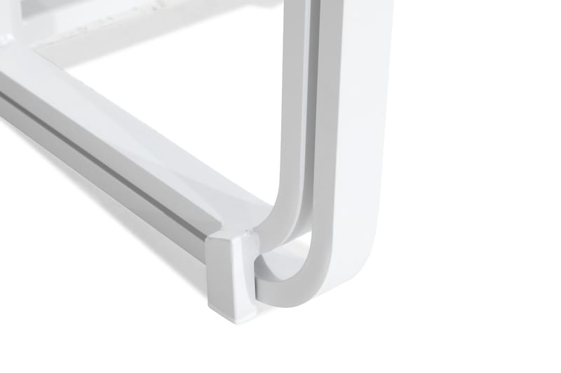Flippy Runt Cafébord och Kaffebord Utomhus 90 cm Metall - Vit - Utemöbler - Utebord & trädgårdsbord - Cafebord