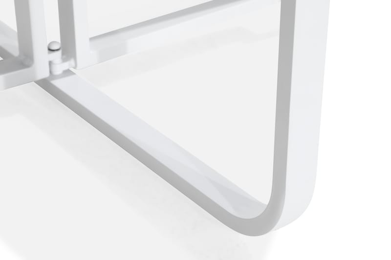 Flippy Runt Cafébord och Kaffebord Utomhus 90 cm Metall - Vit - Utemöbler - Utebord & trädgårdsbord - Cafebord