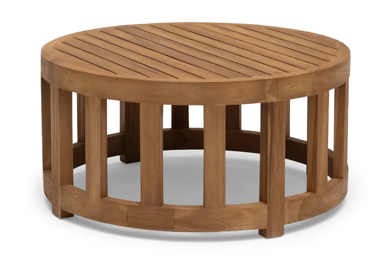 Himmelsnäs Runt Soffbord Utomhus 80 cm Teak, Brun
