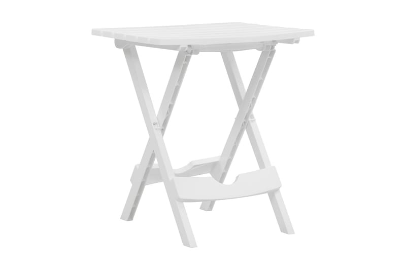 Hopfällbart trädgårdsbord 45,5x38,5x50 cm vit - Vit - Utemöbler - Utebord & trädgårdsbord - Cafebord