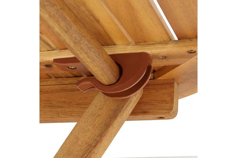 Hopfällbart trädgårdsbord 70 cm massivt akaciaträ - Brun - Cafebord - Balkongbord