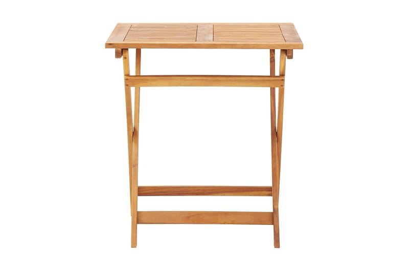 Hopfällbart trädgårdsbord 70x70x75 cm massivt akaciaträ - Brun - Cafebord - Balkongbord