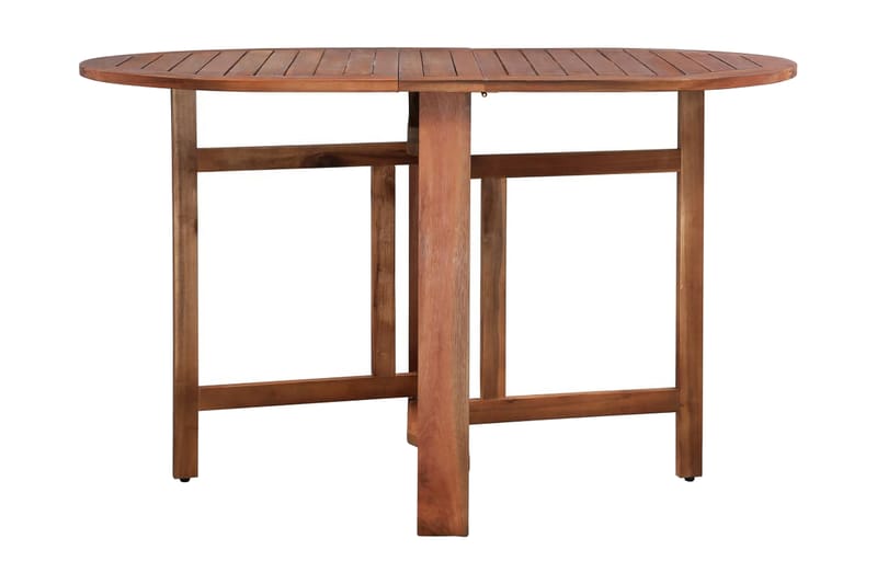 Hopfällbart Trädgårdsbord och Matbord Utomhus 120 cm Trä - Brun - Utemöbler - Utebord & trädgårdsbord - Cafebord