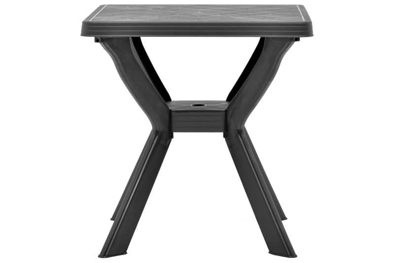 Litet Cafébord och Kaffebord Utomhus 70 cm Plast - Grå - Utemöbler - Utebord & trädgårdsbord - Cafebord