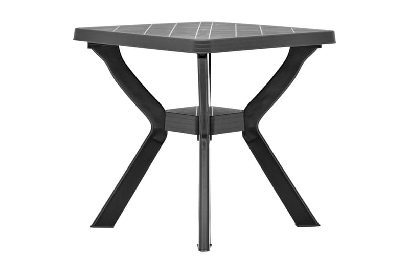 Litet Cafébord och Kaffebord Utomhus 70 cm Plast - Grå - Utemöbler - Utebord & trädgårdsbord - Cafebord