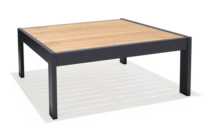 Palau Cafébord 103 cm - Trä/Grå - Balkongbord - Cafebord