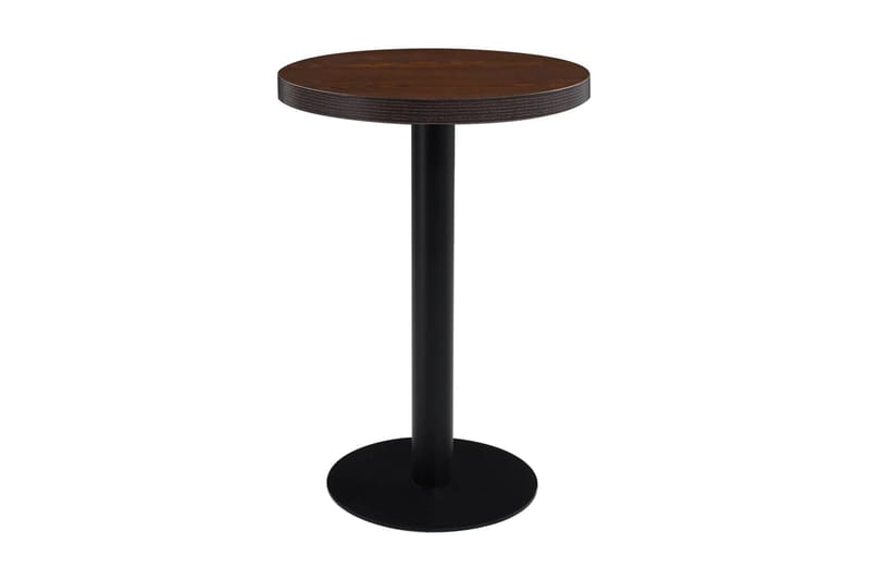 Runt Bistrobord och Cafébord Utomhus 60 cm Trä - Brun - Utemöbler - Utebord & trädgårdsbord - Cafebord