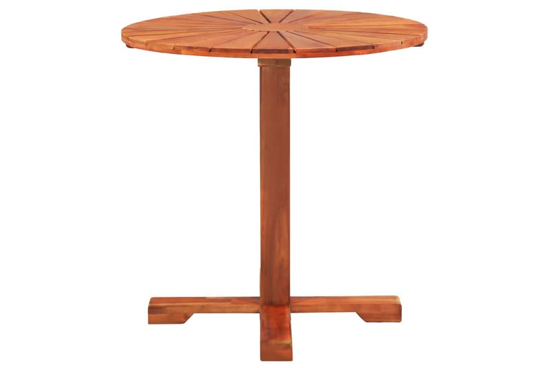 Runt Cafébord och Kaffebord Utomhus 70 cm Trä - Brun - Utemöbler - Utebord & trädgårdsbord - Cafebord