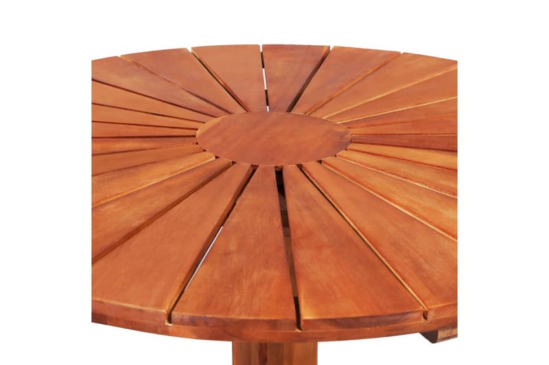 Runt Cafébord och Kaffebord Utomhus 70 cm Trä - Brun - Utemöbler - Utebord & trädgårdsbord - Cafebord