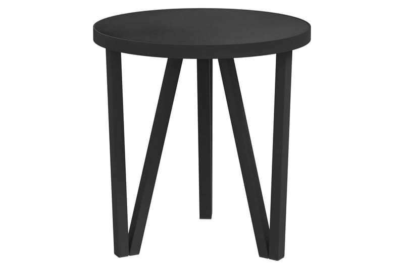 Runt Litet Cafébord och Kaffebord Utomhus 35 cm - Svart - Utemöbler - Utebord & trädgårdsbord - Cafebord