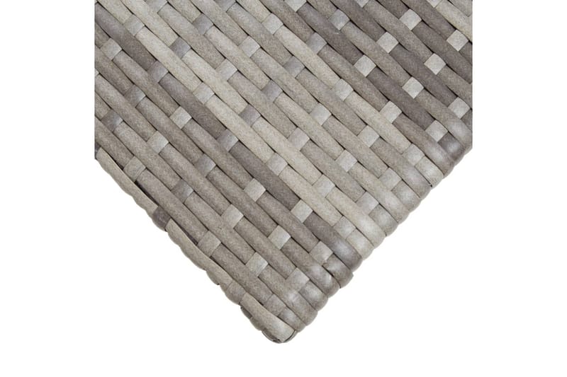 Trädgårdsbord grå 50x50x47 cm konstrotting - Grå - Utemöbler - Utebord & trädgårdsbord - Cafebord