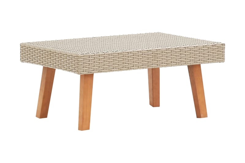 Trädgårdsbord konstrotting beige - Beige - Cafebord - Balkongbord