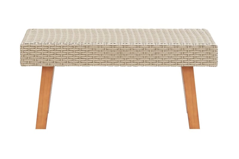 Trädgårdsbord konstrotting beige - Beige - Cafebord - Balkongbord