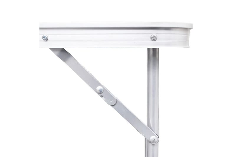 Campingbord med höj- och sänkbar aluminium (hopfällbar) 120x - Vit - Utemöbler - Utebord & trädgårdsbord - Campingbord