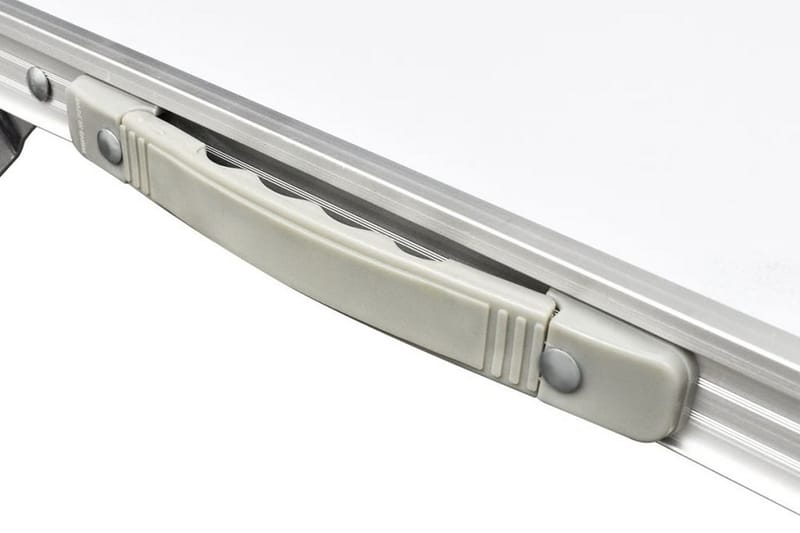 Campingbord med höj- och sänkbar aluminium (hopfällbar) 120x - Vit - Utemöbler - Utebord & trädgårdsbord - Campingbord