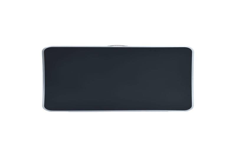 Hopfällbart campingbord grå aluminium 120x60 cm - Grå - Utemöbler - Utebord & trädgårdsbord - Campingbord