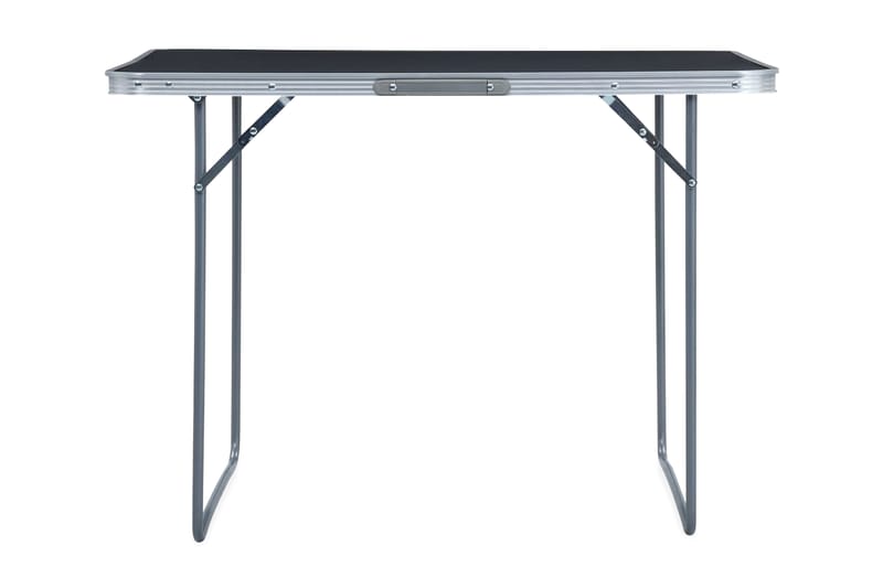 Hopfällbart campingbord grå aluminium 120x60 cm - Grå - Utemöbler - Utebord & trädgårdsbord - Campingbord