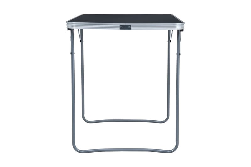 Hopfällbart campingbord grå aluminium 120x60 cm - Grå - Utemöbler - Utebord & trädgårdsbord - Campingbord