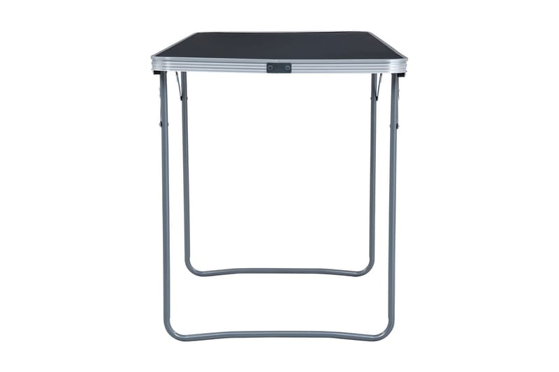 Hopfällbart campingbord grå aluminium 180x60 cm - Grå - Utemöbler - Utebord & trädgårdsbord - Campingbord